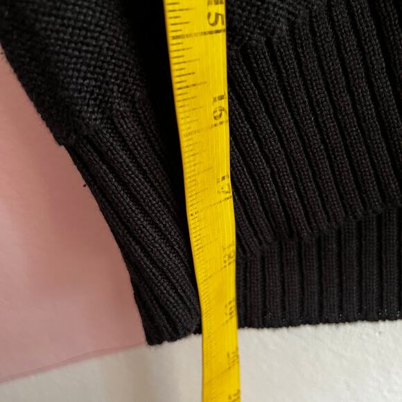 Black Butterfly Button Up Cardigan Cottagecore Fairycore Y2K Vintage Medium - Picture 5 of 6